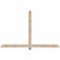 Ekena Millwork Eugene Smooth Timber Gable Bracket, Douglas Fir, 72"W x 45"H x 1 1/2"D x 3 1/2"F, 15/12 Pitch GBW072X45X0204EUG00SDF - alternate 1